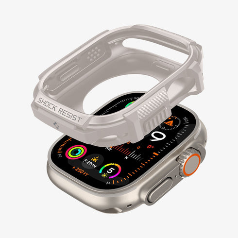 ACS05456 - Apple Watch Series (Apple Watch (49mm)) in matte black showing the front